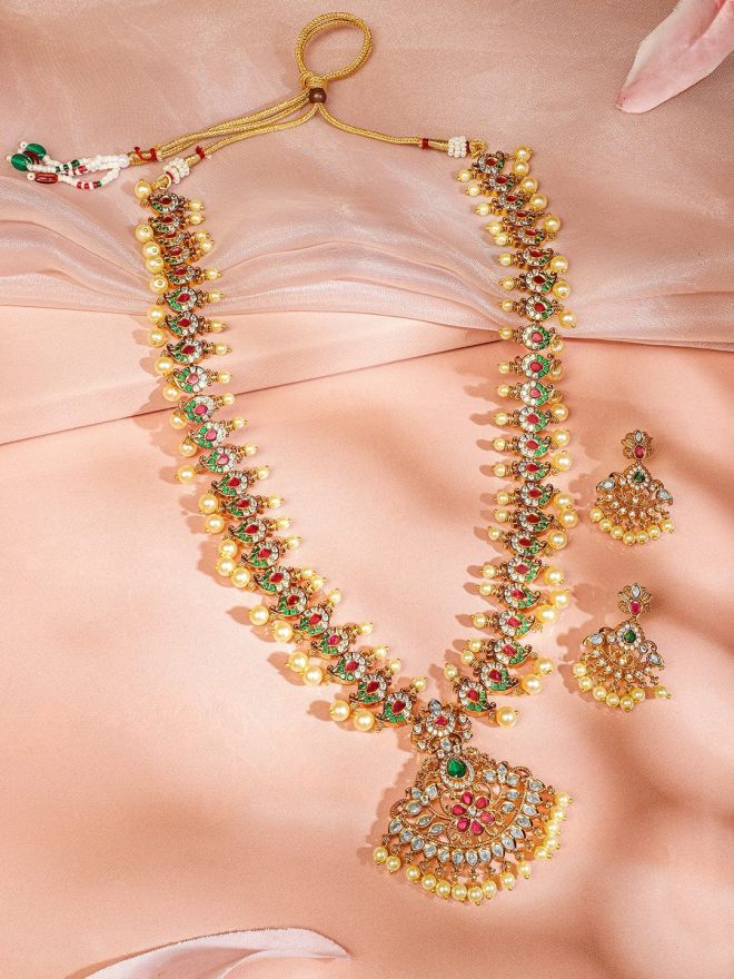 rubans-24k-gold-plated-ruby-pink-emerald-green-white-cubic-zirconia-pearl-beaded-long-temple-jewellery-set-for-women-necklace-set-1147272147.jpg