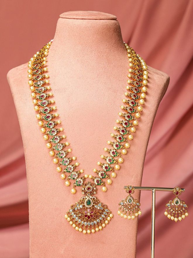 rubans-24k-gold-plated-ruby-pink-emerald-green-white-cubic-zirconia-pearl-beaded-long-temple-jewellery-set-for-women-necklace-set-1147272150.jpg