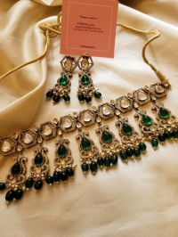 Antique Bloom Polki Necklace Set